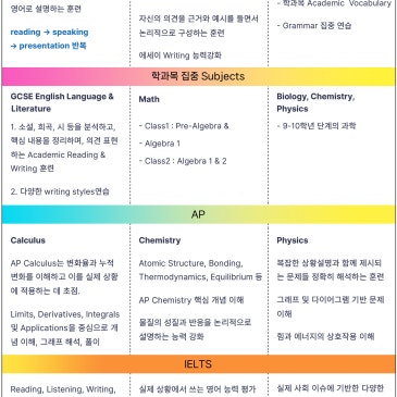 목동 국제학교, 유학생 여름방학 특강, 제대로 준비하는 방법 (2026) RSS 대표 이미지
