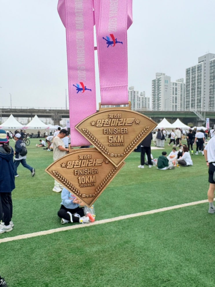 2026 제15회 양천마라톤 5km 완주 후기 참가자들이 벚꽃이었던 벚꽃런