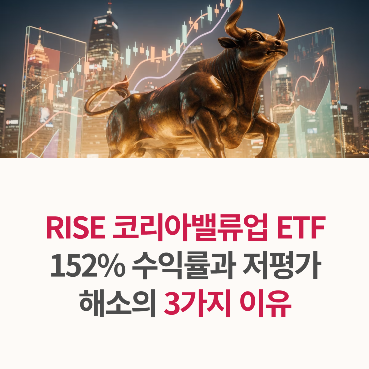 RISE 코리아밸류업 ETF 전망! 152% 수익률과 저평가 해소의 3가지 이유 : 네이버 블로그