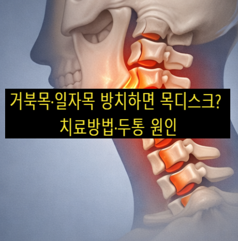 거북목·일자목 방치하면 목디스크? 치료방법·두통 원인
