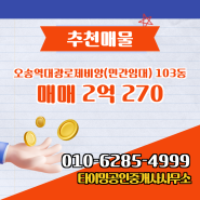 오송읍 아파트 오송역대광로제비앙(민간임대) 타이밍공인중개사사무소 매물