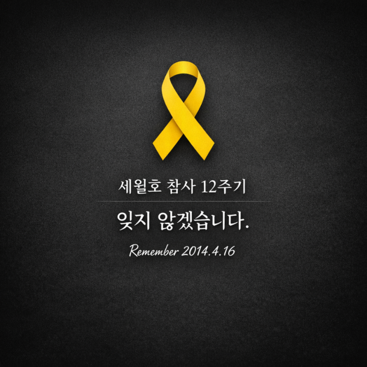 세월호 참사 12주기, 잊지 않겠습니다 | Remember 2014.4.16 : 네이버 블로그