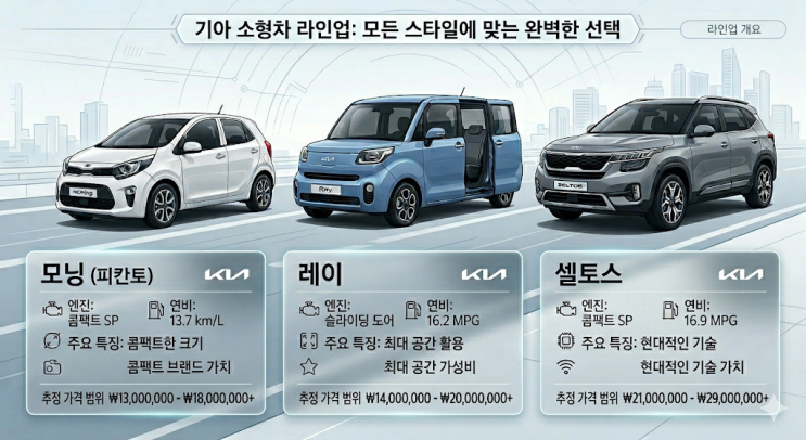 첫 차 고민 끝! 기아자동차 소형차 종류 완벽 정리 가이드 : 네이버 블로그
