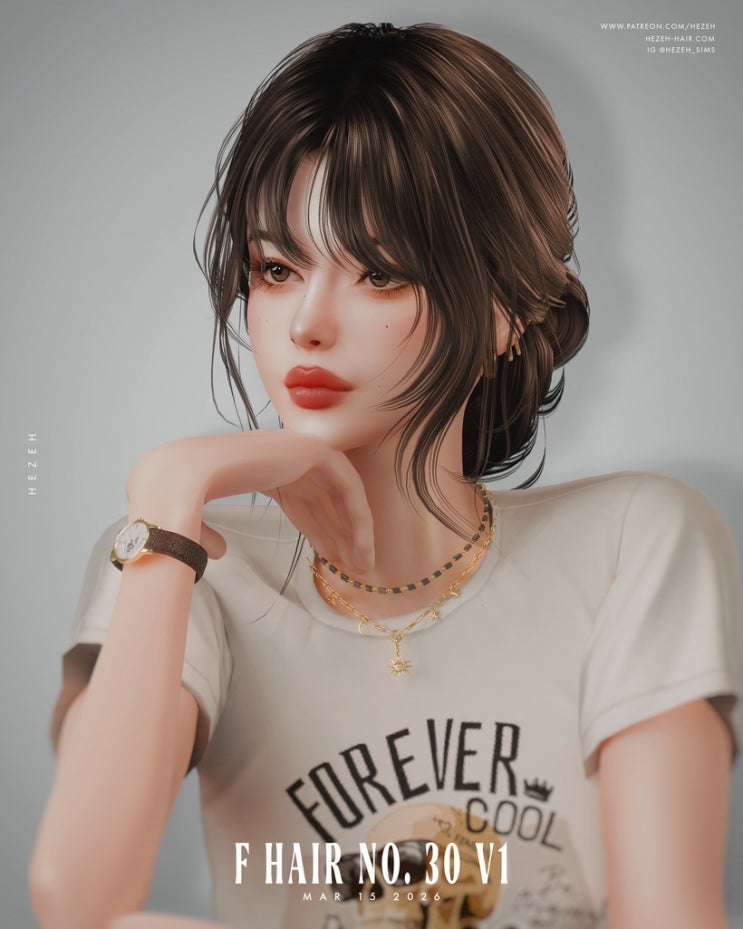 [CC템 추천] 심즈4 여심 헤어 37탄 : 네이버 블로그