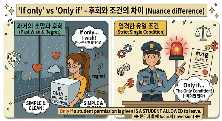 📢 [구문 비교] If only vs Only if (후회와 조건의 차이) : 네이버 블로그