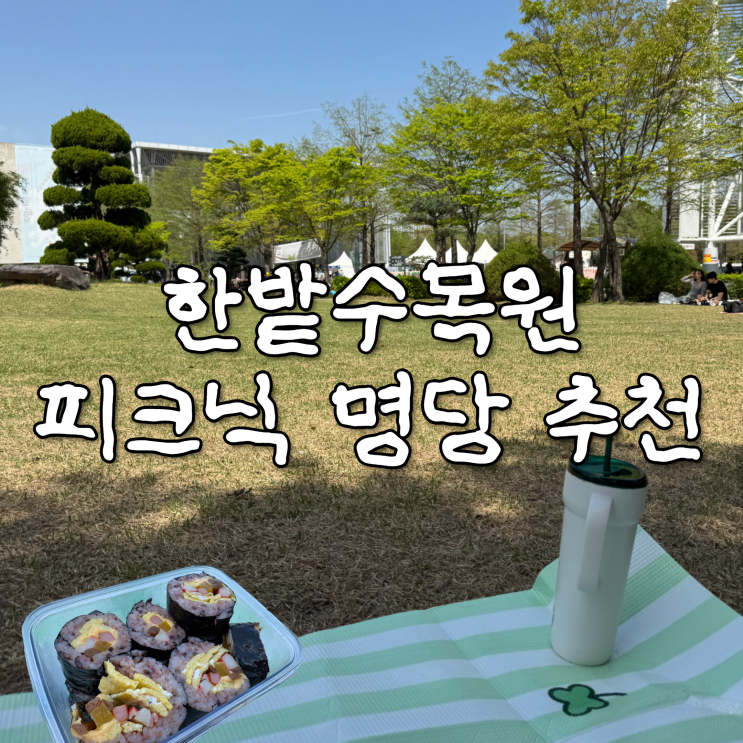 대전 한밭수목원 피크닉, 돗자리 명당 위치 : 네이버 블로그