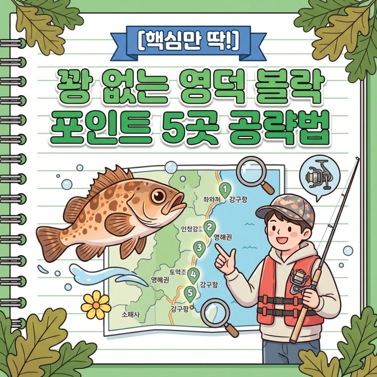 핵심만딱! 꽝 없는 4월 영덕 볼락 포인트 TOP 5 : 네이버 블로그
