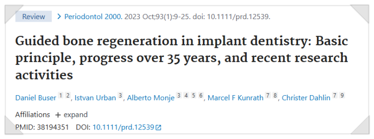 Guided bone regeneration in implant dentistry : 네이버 블로그