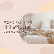 도마호반공인중개사사무소에서 소개하는 대전시 중구 문화자이SK뷰 아파트분양권