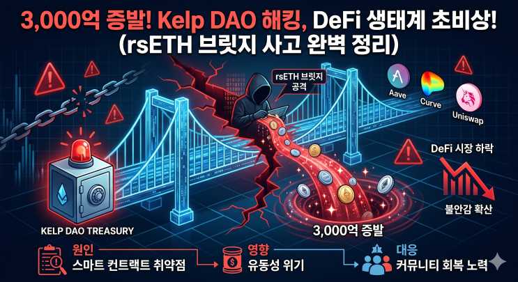 3,000억 증발! Kelp DAO 해킹, DeFi 생태계 초비상! (rsETH 브릿지 사고) : 네이버 블로그
