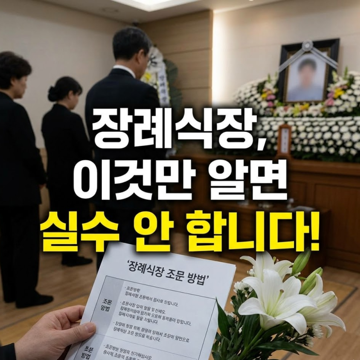 장례식장 예절, 당황하지 않는 조문 방법 Perfect 가이드 (복장부터 절차까지) : 네이버 블로그