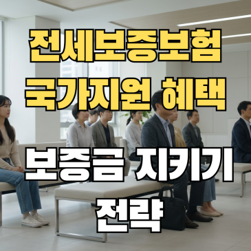 전세보증보험, 국가 지원 받고 내 보증금 지키기