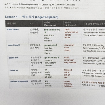 영신여고 1학년, 첫 시험 보러가기전에 필독! 그리고 [유의어/반의어] RSS 대표 이미지