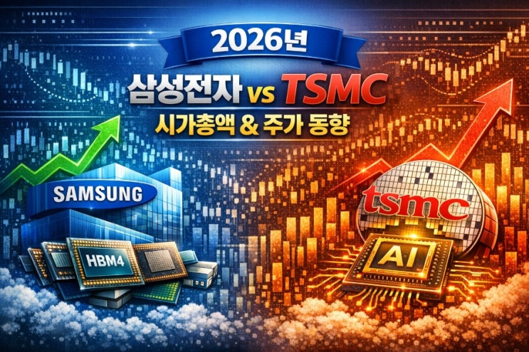 2026년 삼성전자 vs TSMC 시가총액 및 주가 동향 : 네이버 블로그