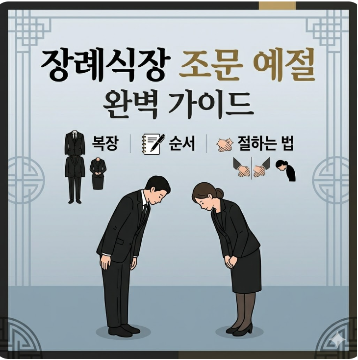 장례식장 예절 완벽 가이드: 복장부터 조문 순서, 남녀 절하는 법까지 총정리 : 네이버 블로그