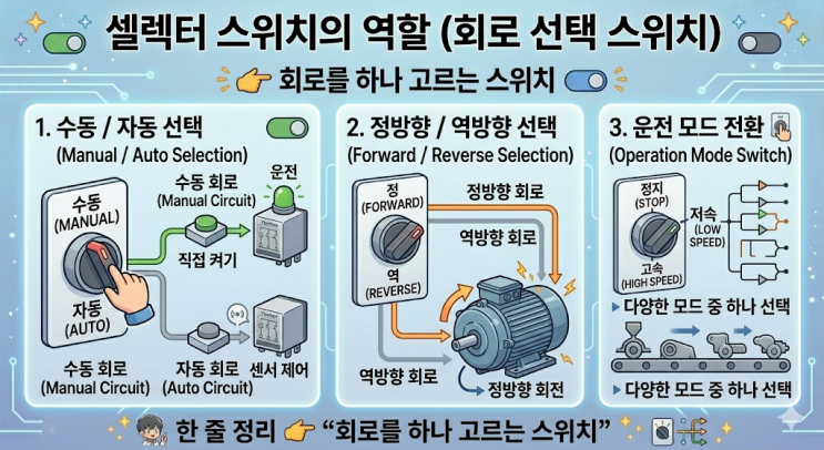 [전기기능사 - 실기] 셀렉터 스위치(Selector Switch) : 네이버 블로그