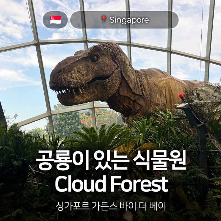 싱가포르 공룡 있는 식물원 가든스바이더베이 클라우드포레스트 NOL....