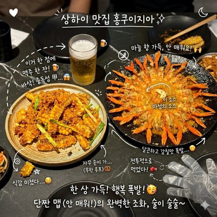 상하이 인민광장 근처 맛집 추천 홍쿠이지아(feat.고덕지도명 공유)