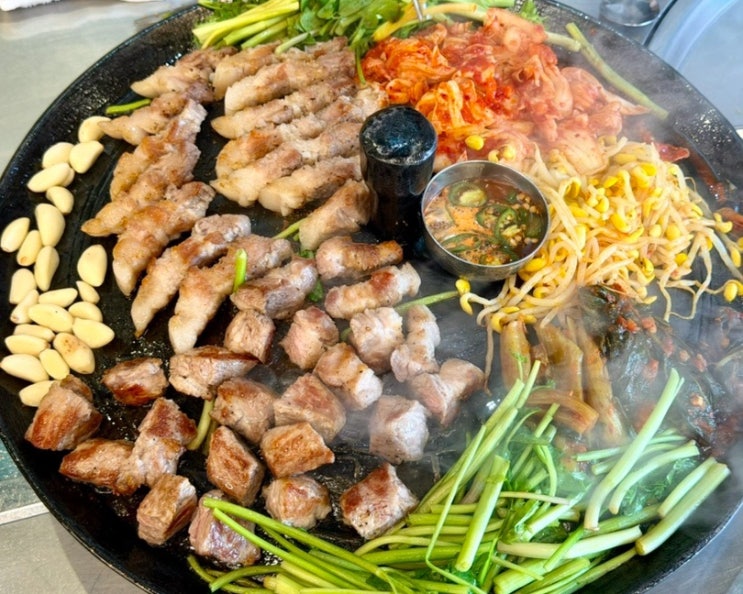 부산/강서구 솥뚜껑 삼겹살이 맛있는 명지맛집 목구멍 명지점