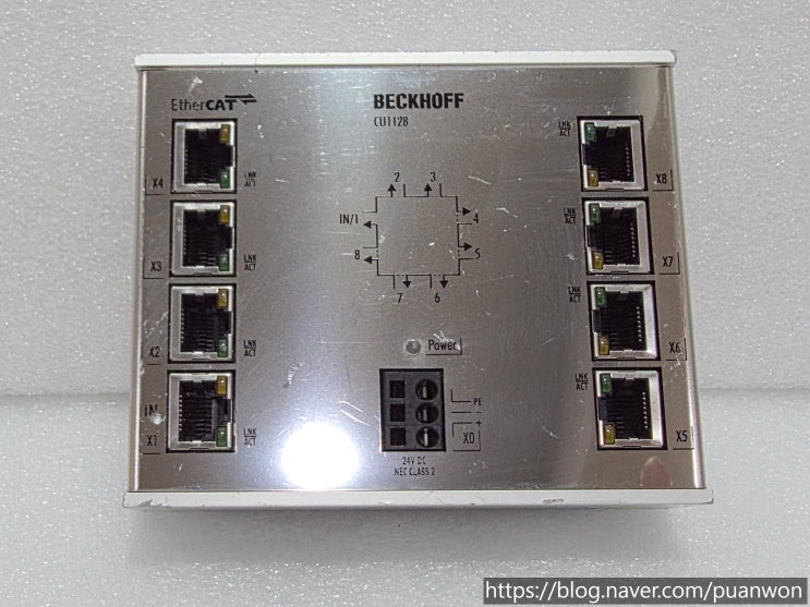 BECKHOFF 8-PORT JUNCTION ETHERCAT RJ45 24V DC CLASS2 CU1128-1005 : 네이버 블로그