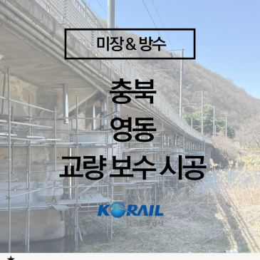 [충북 영동 교량 보수 공사]  증명된 기술력, 콘크리트 균열·표면 보수 시공 사례