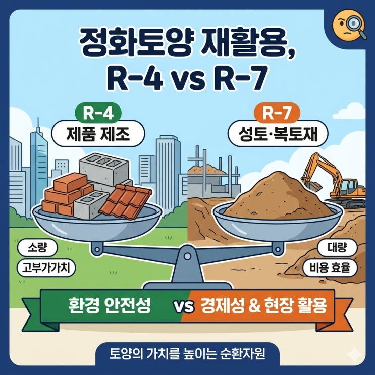 정화토양의 재활용: R-4 vs R-7 : 네이버 블로그