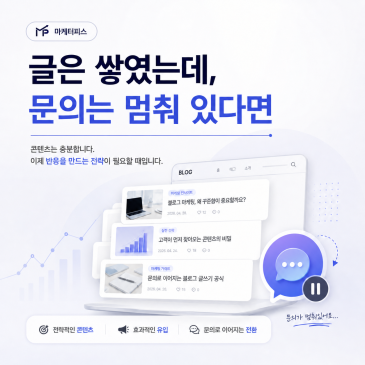 조회수는 있는데 문의가 없다면, 글의 순서가 틀렸을 수 있습니다