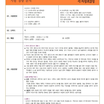 [지성과감성]2026 1학기 중간 강서고1 내신분석 RSS 대표 이미지