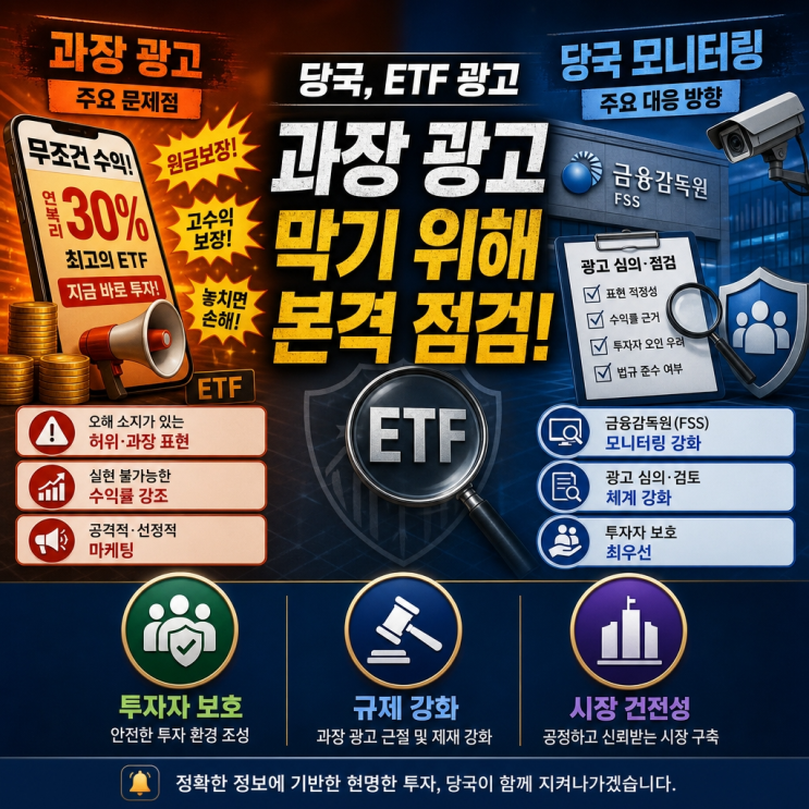 “과장 막아라”…당국이 ETF 광고를 들여다보는 진짜 이유 : 네이버 블로그