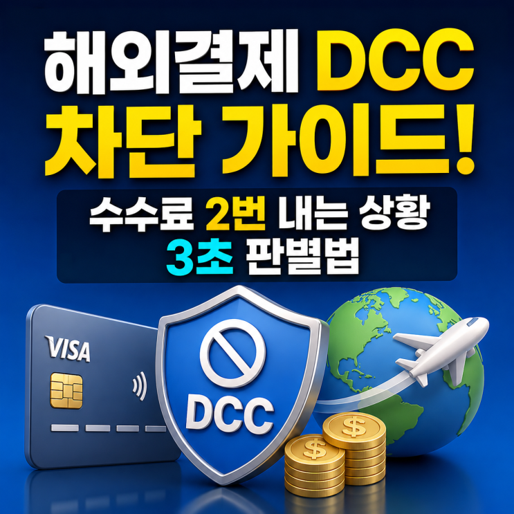 해외결제 DCC 차단 가이드! 원화결제(DCC)로 수수료 2번 내는 상황 3초 판별법 : 네이버 블로그