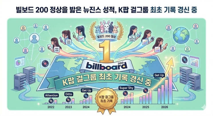 [2026] 뉴진스 컴백 소식과 빌보드 성적, 그리고 어도어 사태...
