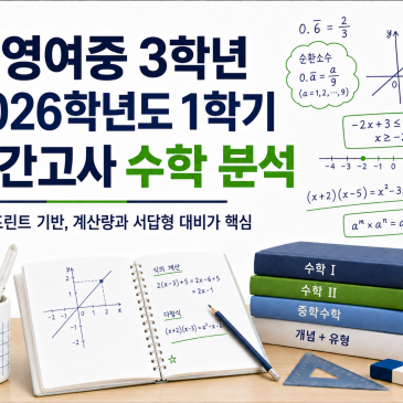 [봉영여자중학교 3학년] 2026년 1학기 중간고사 수학 분석 RSS 대표 이미지