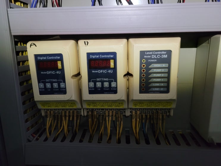 대한센서 컨트롤러(DFIC-4U)와 센서(DGS-100A)를 수덕레벨 컨트롤러(STI-4US)와 센서(SG=980S)로 교체하는 ...
