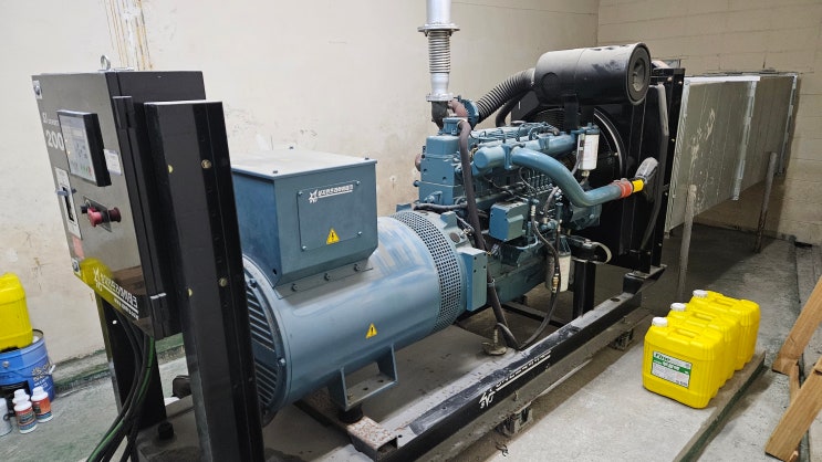 비상발전기 200kw 소모품 교체 작업 (경기도 수암 OOOO아파트) : 네이버 블로그