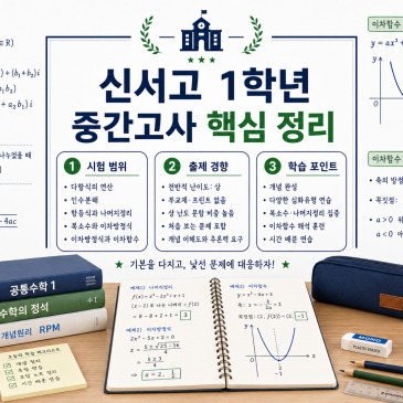 [신서고 1학년] 2026학년도 1학기 중간고사 공통수학1 분석 RSS 대표 이미지