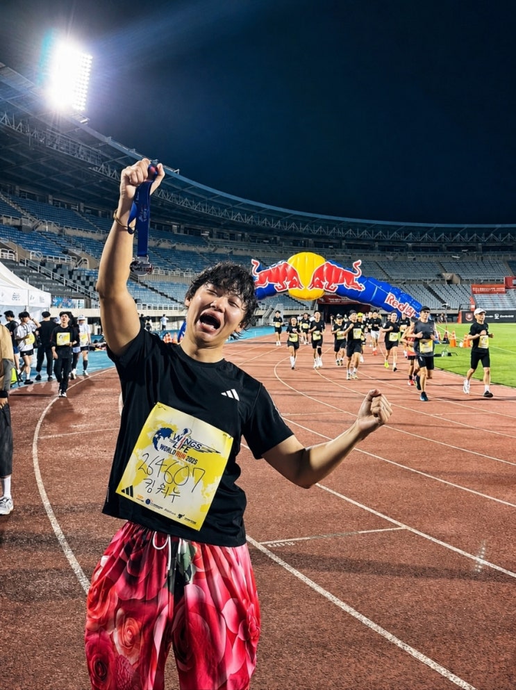 12.73KM를 달리며 희망을 전하다🏃🏻‍♂️🌎 레드불 윙스포라이프월드런 완주🔥
