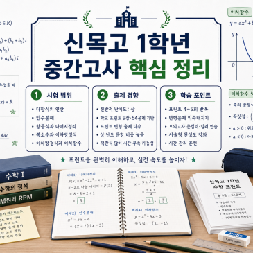 [신목고 1학년] 2026학년도 1학기 중간고사 공통수학1 분석 RSS 대표 이미지