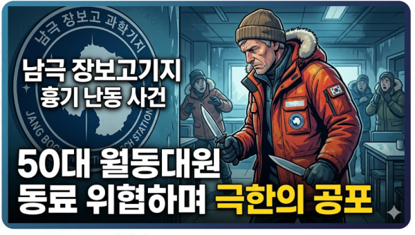 남극 장보고기지 흉기 난동 사건, 50대 월동대원 동료 위협하며 극한의 공포