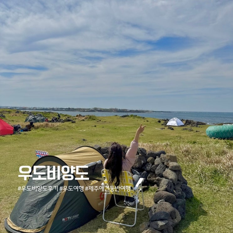 제주도 우도여행 가볼만한곳 백배킹과 캠핑 성지 비양도 강아지와 ....