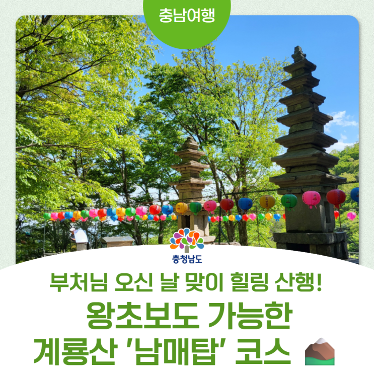 부처님오신날 계룡산 남매탑 관련 이미지