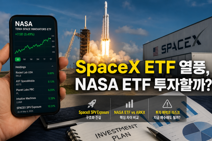NASA ETF 정말 투자할 만할까? SpaceX 상장 수혜 ETF : 네이버 블로그