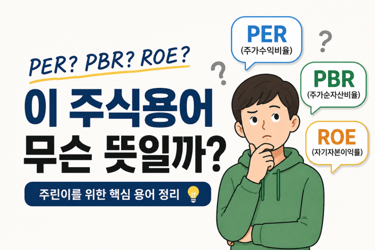 주린이라면 꼭 알아야 할 주식용어 정리 PER, PBR, ROE 대체 뭐길래 다들 보는 걸까? : 네이버 블로그
