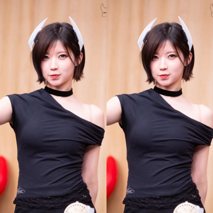 베이비몬스터 레이스 레이어드 오프숄더 원숄더 티셔츠 블래 옷...