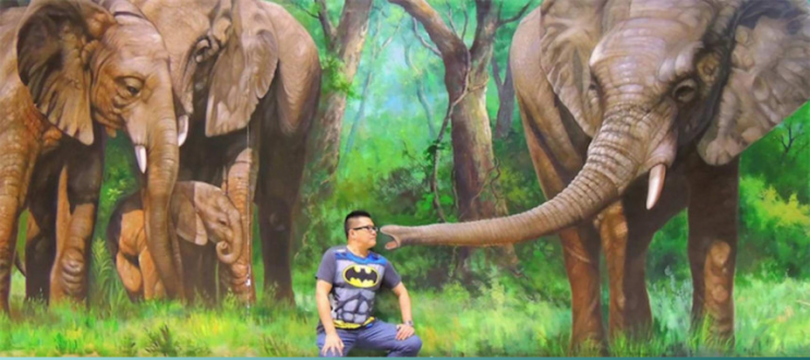 파타야 아트인 파라다이스 3D 입체박물관과의 만남