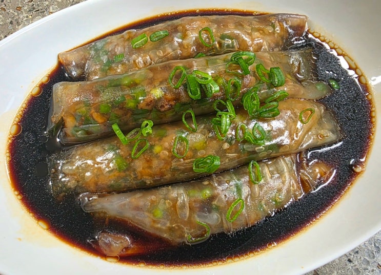 창펀 만들기 - 오겹살과 라이스 페이퍼 활용한 요리? 특이한 딤섬 레시피를 소개합니다. : 네이버 블로그