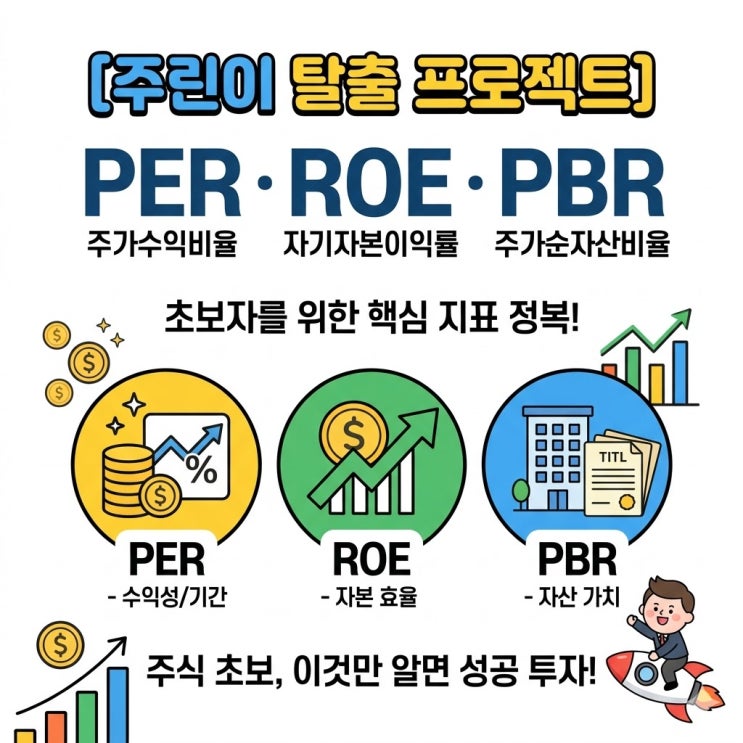 주린이 탈출! PER, ROE, PBR 뜻과 투자전략 : 네이버 블로그