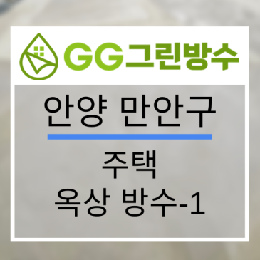 안양시 빌라·다세대주택 옥상 우레탄 방수 현장 시공 사진