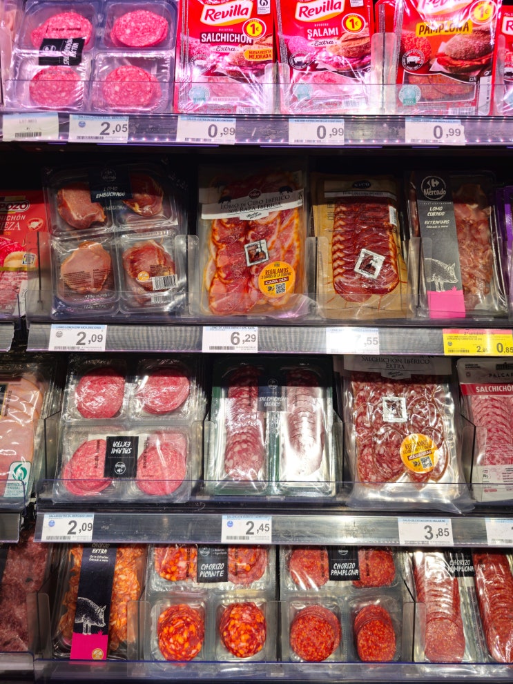 마드리드 마요르 광장 근처 슈퍼마켓 까르푸 마켓 Carrefour Market 방문....