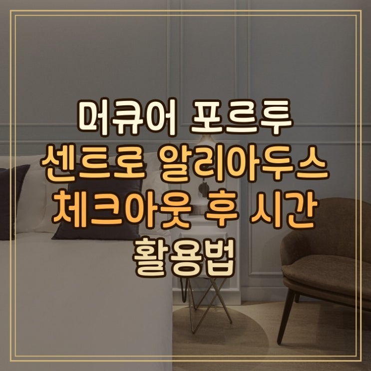 머큐어 포르투 센트로 알리아두스 체크아웃 후 알리아두스 근처 시....