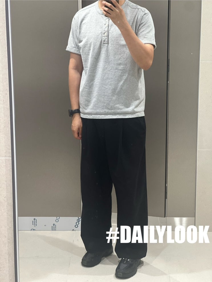 40대 남성 여름 데일리룩_브론슨 헨리넥 반팔과 린넨팬츠 조합 패션 코디 (ft. 양재천) : 네이버 블로그